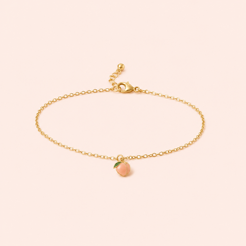 Bloom Peach Charm Bracelet