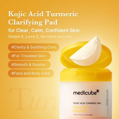 Medicube Kojic Acid Turmeric — Underarm & Body Brightening Pads