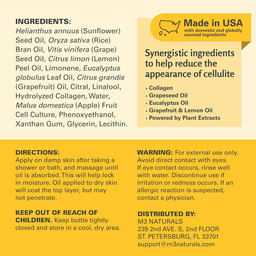 Anti-Cellulite Massage Oil — Collagen + Stem Cell Body Oil (8 fl oz)