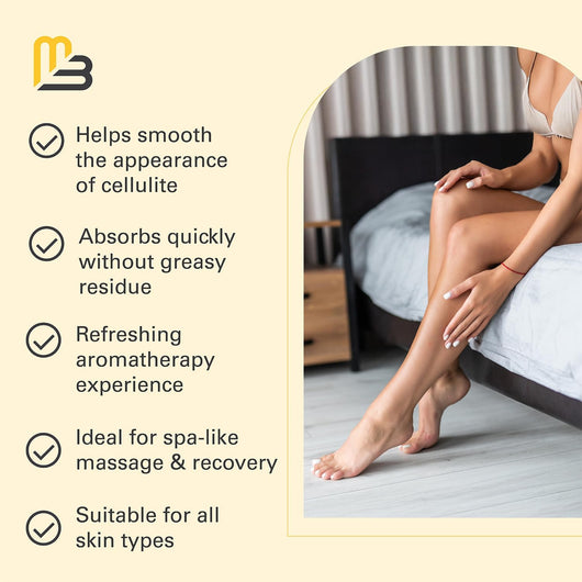 Helps smooth the appearance of cellulite — absorbs quickly, suitable for all skin types