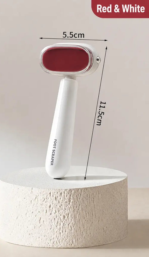 Dual-Sided Foot Callus Remover - Replaceable Stainless Steel Blade