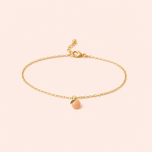 Bloom Peach Charm Bracelet