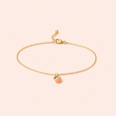 Bloom Peach Charm Bracelet