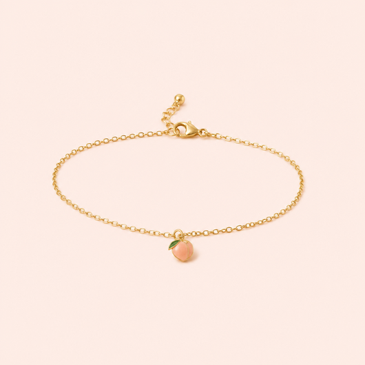 Bloom Peach Charm Bracelet
