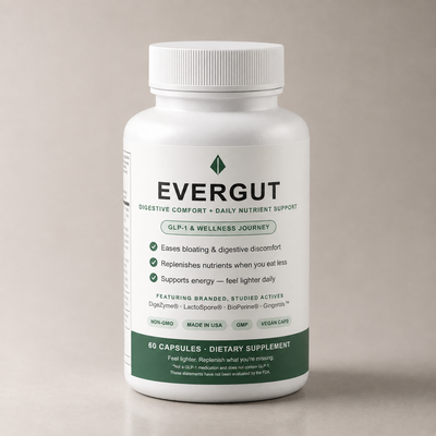 EVERGUT bottle - digestive comfort + daily nutrient support