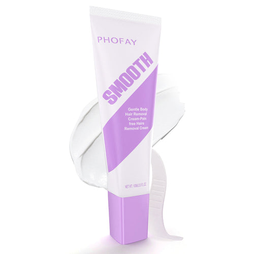 PHOFAY Pain-Free Hair Removal Spray & Cream — Sensitive Skin, Hypoallergenic (Ginseng · Aloe · Hyaluronic)