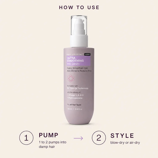 How to use, 1-2 pumps into damp hair then style